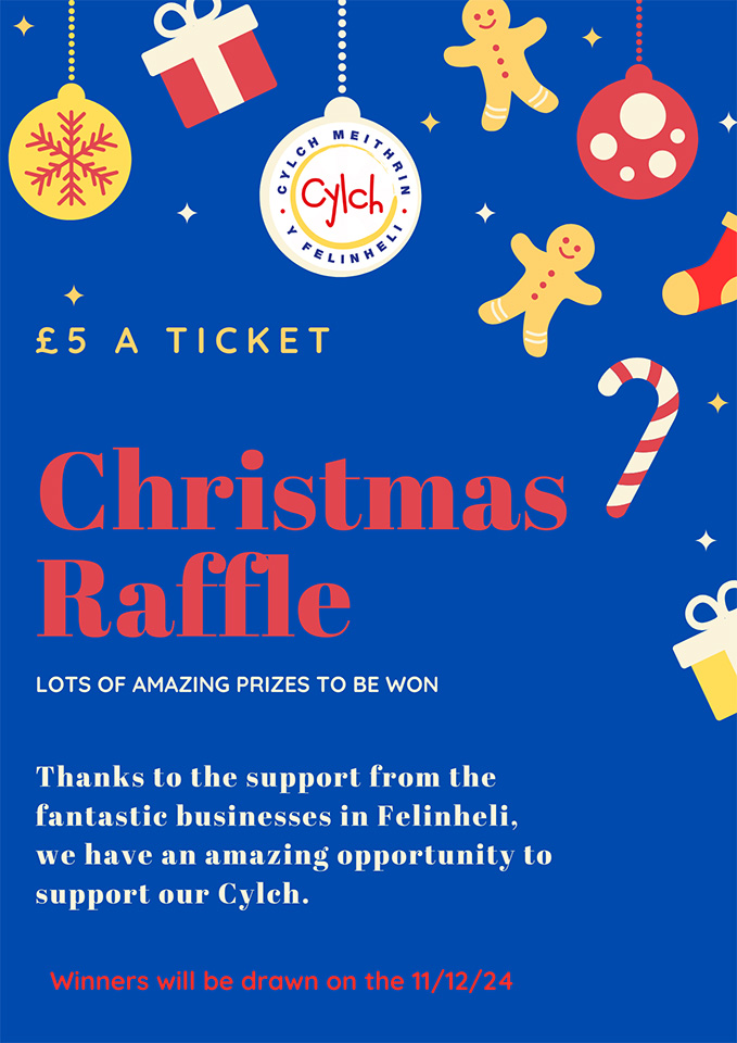 Christmas raffle poster